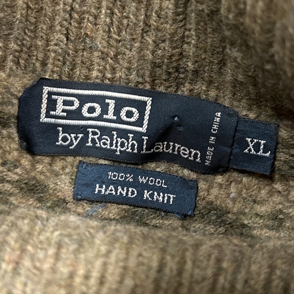 Vintage 90s Polo Ralph Lauren Fair Isle Norwegian Turtleneck Sweater Mens XL - Picture 6 of 8